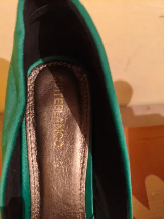 Zapatos de tacón verdes BLANCO