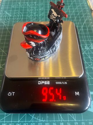 Figura Pato Barco Pirata Resina Negro