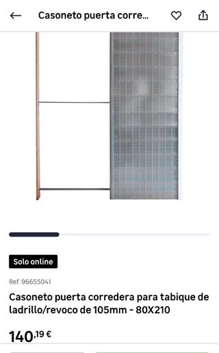 Casoneto puerta corredera 105mm