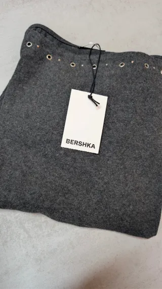Jersey Bershka gris talla S