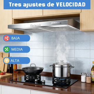 Karienvir campana 200m³ h LED A++ 3 Niveles DUAL