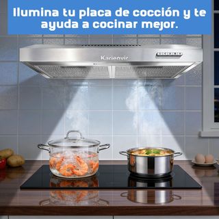 Karienvir campana 200m³ h LED A++ 3 Niveles DUAL