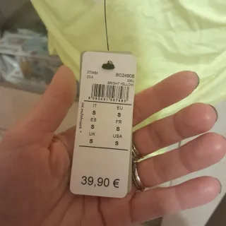 Body giallo taglia S