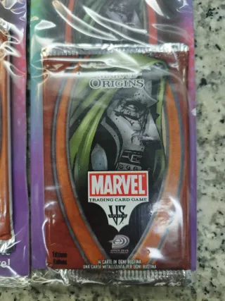 Tre Bustine Marvel Origins VS System