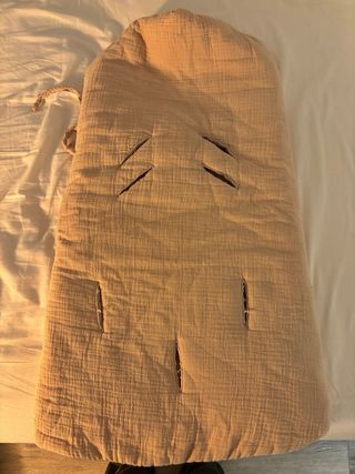 Saco bebé Baby Shower color rosa nude