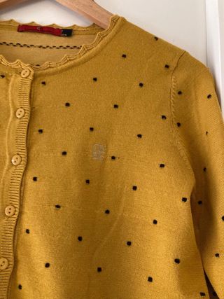 Jersey Carolina Herrera Amarillo con Puntos Negros