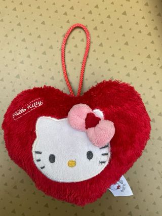 Peluche Cuore Hello Kitty Rosso