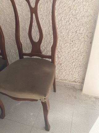 Silla de madera vintage