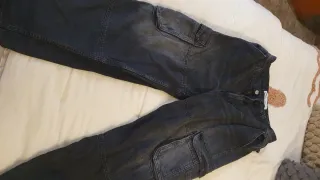 Pantalón vaquero Bershka negro hombre
