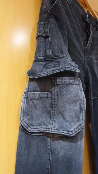 Pantalón vaquero Bershka negro hombre