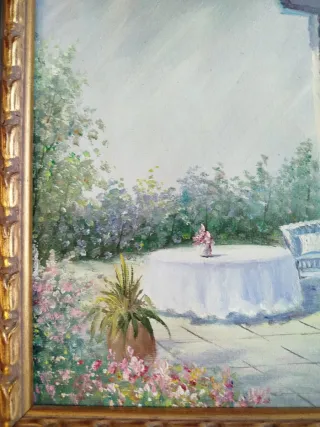 Due quadri ad olio su tela di Jane Small