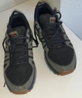 Zapatillas Skechers Talla 46 Negro/Verde Oliva