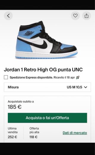 Jordan 1 High Scarpe Uomo