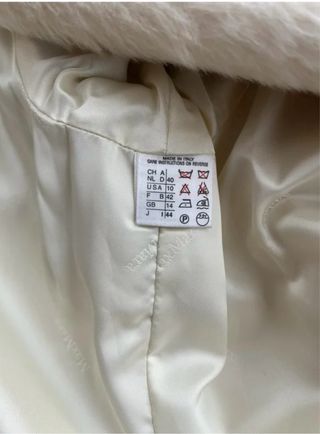 Max Mara cappotto alpaca e lana bianco