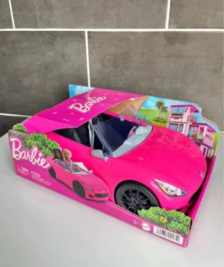 Coche descapotable Barbie Rosa