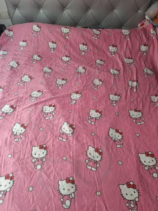 Funda Nórdica Hello Kitty Rayas Rosas