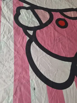 Funda Nórdica Hello Kitty Rayas Rosas