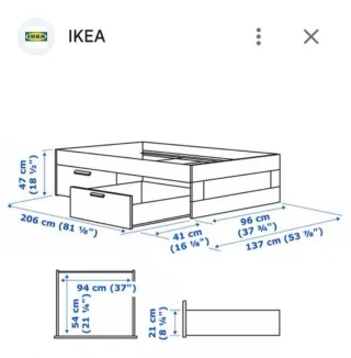 Cama nido Brimmes Ikea Blanca