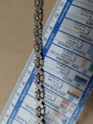 Bracciale vintage acciaio e cristalli