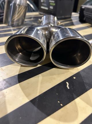 Cola de escape doble inox