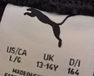 Pantalón chándal Puma niño/niña negro 10 12 años