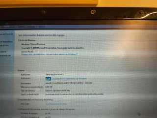 Portátil Samsung i5 Negro