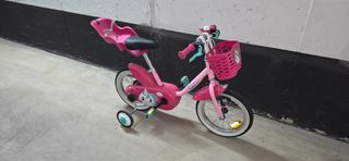 Bicicleta infantil 12 pulgadas unicornio rosa