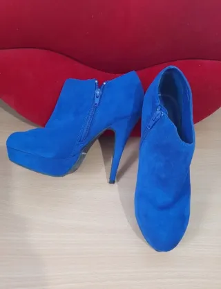 Lote 2 pares botines plataforma