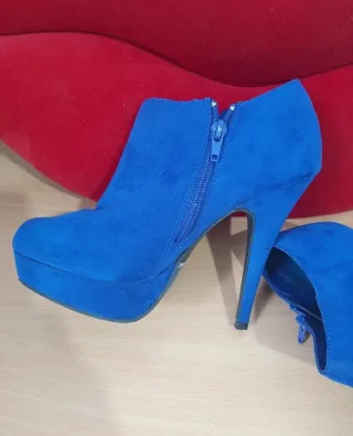 Lote 2 pares botines plataforma