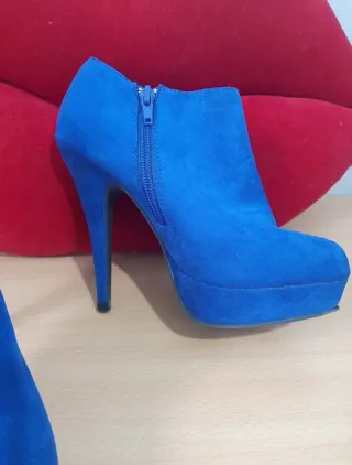 Lote 2 pares botines plataforma