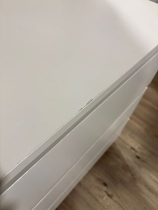 Cómoda Malm Ikea 3 cajones blanca
