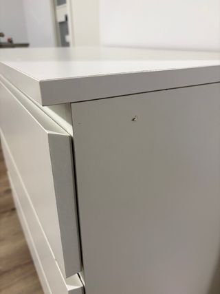 Cómoda Malm Ikea 3 cajones blanca