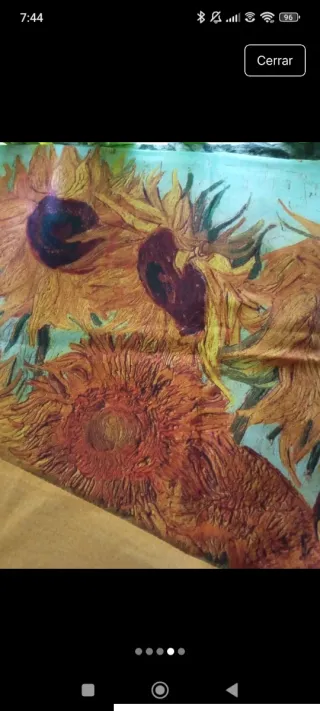 Bufanda Larga Girasoles Van Gogh