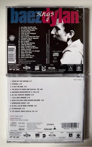 Joan Baez canta a Dylan 2 CD box Set Francés
