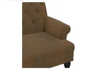 4 Sofás Marrones de Tela 2 Plazas