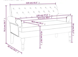 4 Sofás Marrones de Tela 2 Plazas