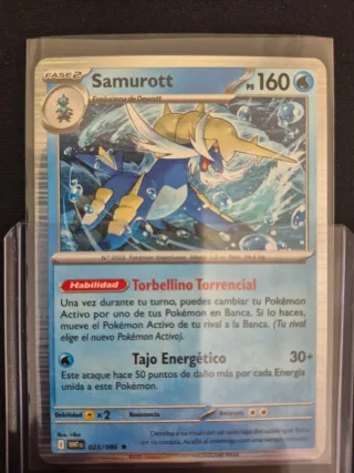 Samurott PS Pokémon llama blanca 023/086