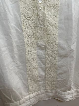 Blusa Pepita Perez Encaje Blanco Roto XS