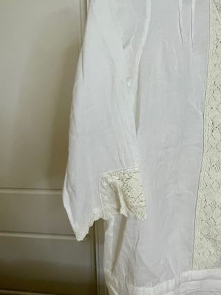 Blusa Pepita Perez Encaje Blanco Roto XS