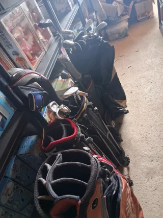 Bolsas y palos de golf