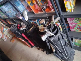 Bolsas y palos de golf