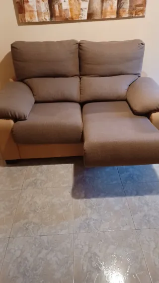 Sofá 2 plazas bicolor extensible