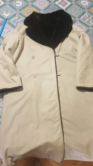 Cappotto double face donna beige/marrone