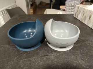 Cuenco silicona bebé ventosa Saro Nature