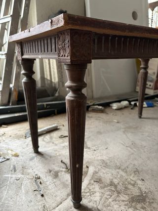 Mesa antigua madera para restaurar