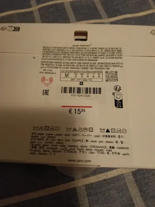 Pendientes Zara Beige y Negro