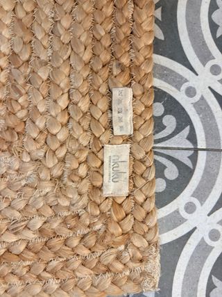 Tappeto in juta Nkuku fatto a mano beige