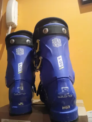 Botas de esquí Salomon azules talla 36