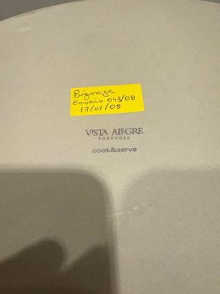 Fuente de horno Vista Alegre Biznaga