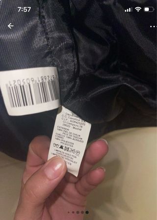 Chaqueta Piel Oveja Hombre Negra